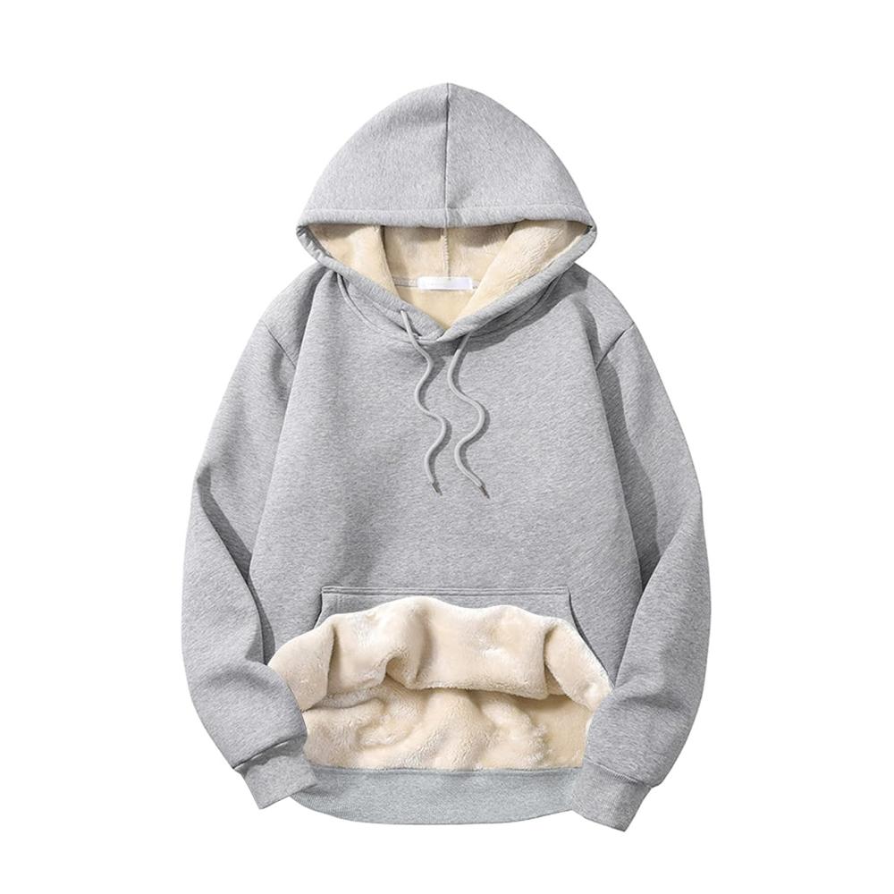 Graue Kapuzenpullover