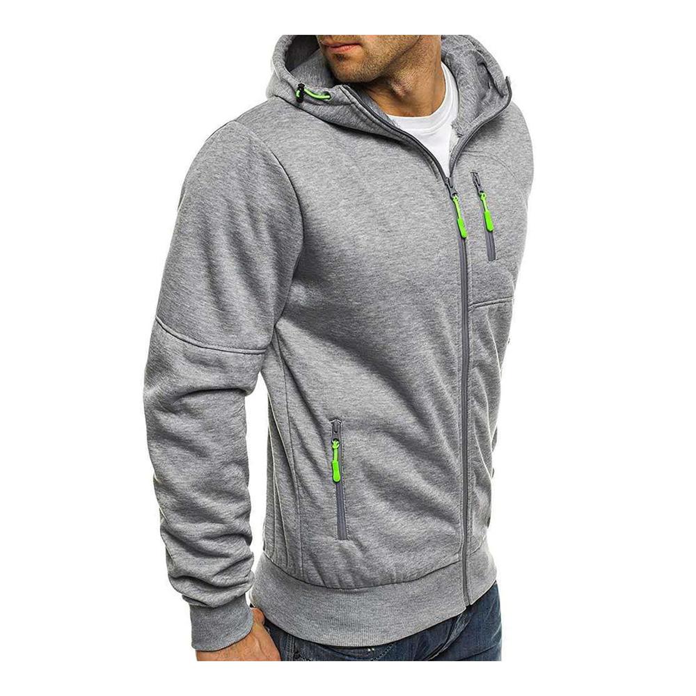 02grau Winter Mantel Herren