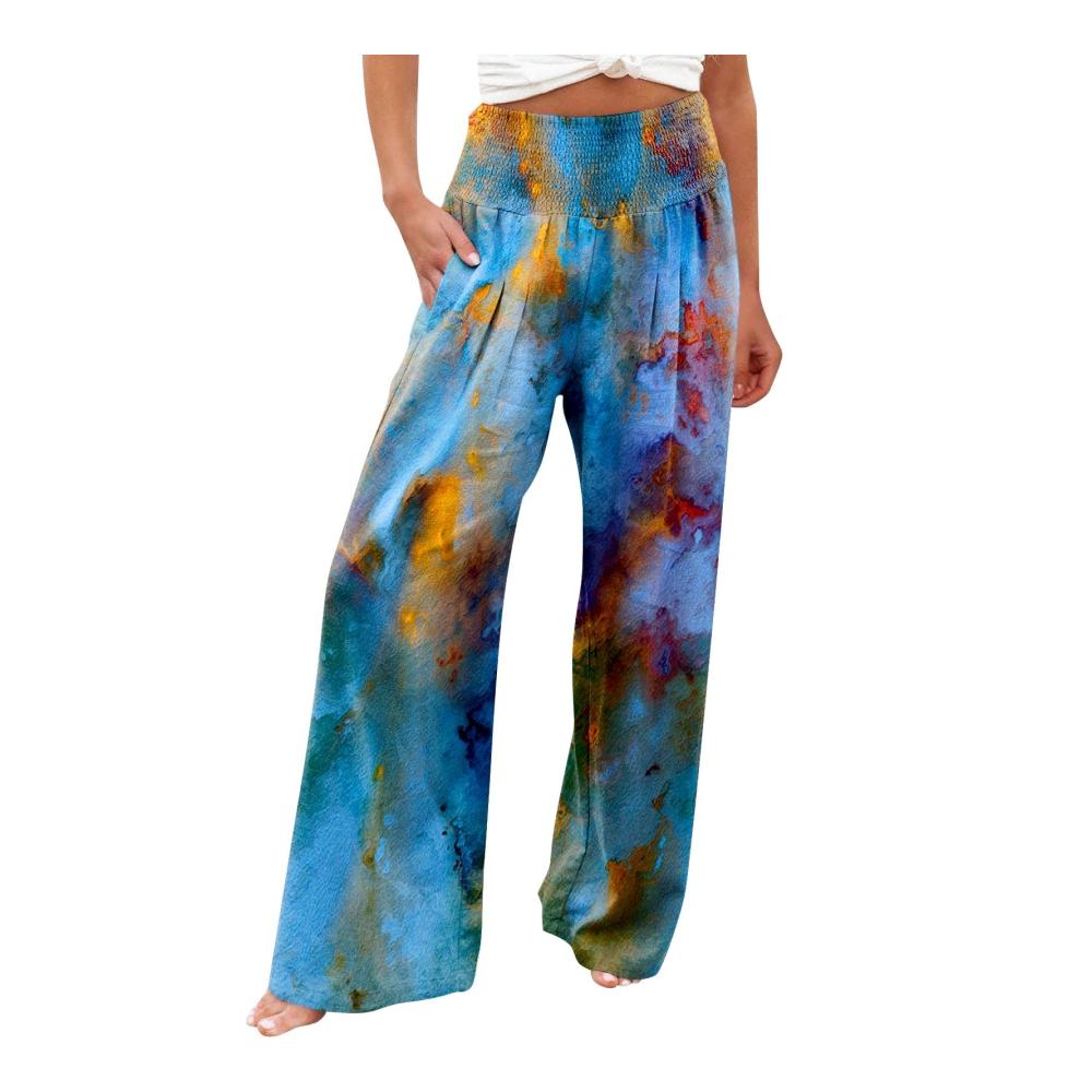 07-blau Damen Hosen Sommer
