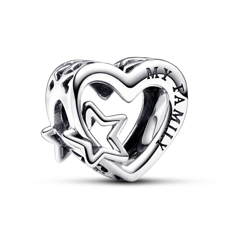 My Family Heart Charm