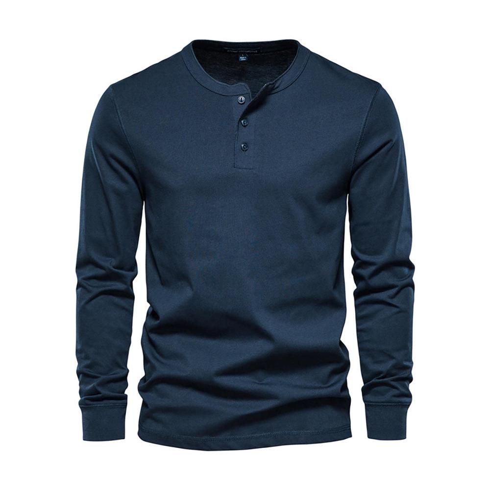 01königsblau Langarmshirts für Herren