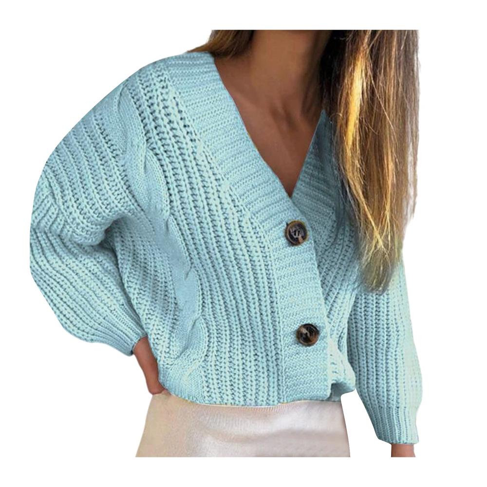 02-blau Pullover & Strickjacken für Damen