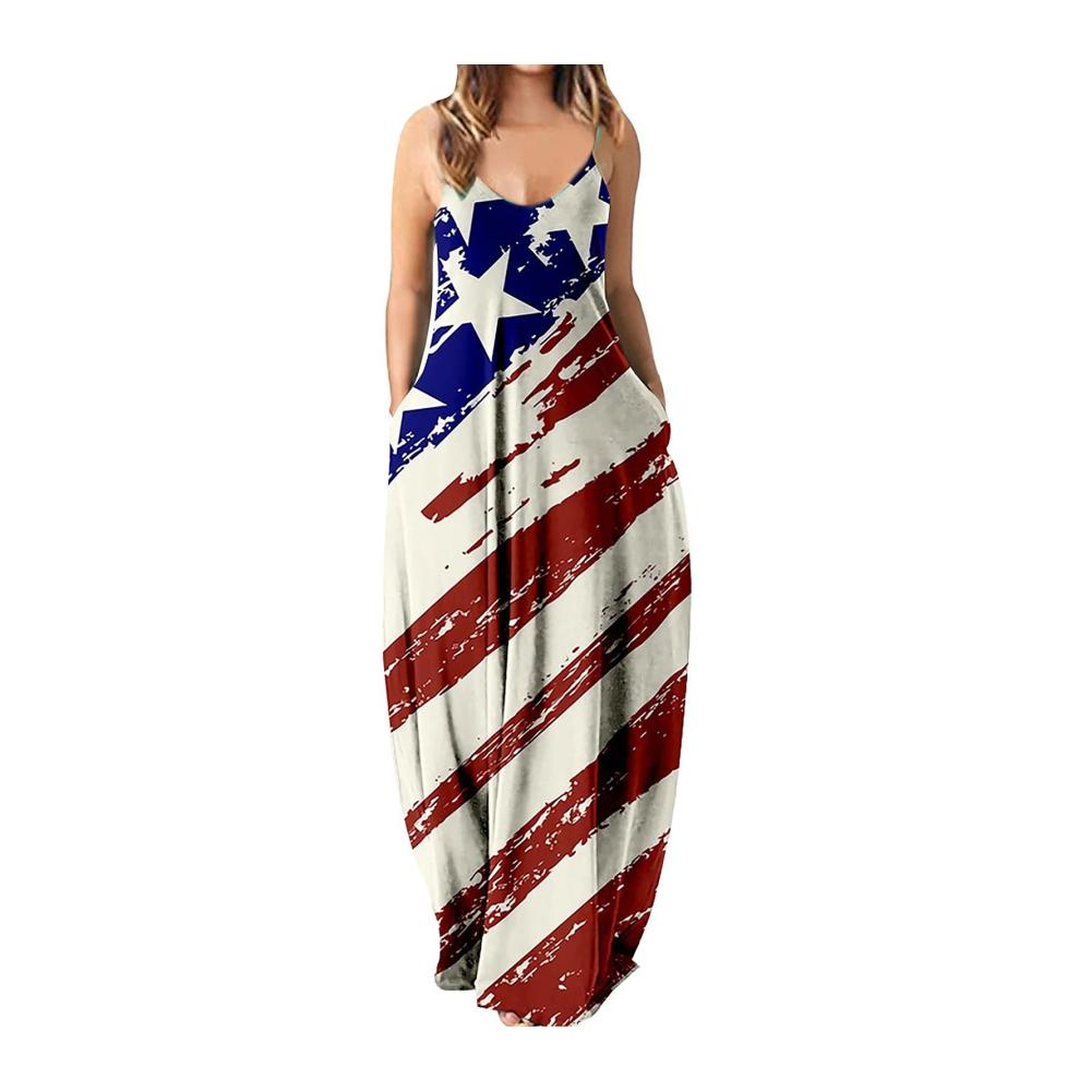 04-lila Sommerkleid Damen Lang