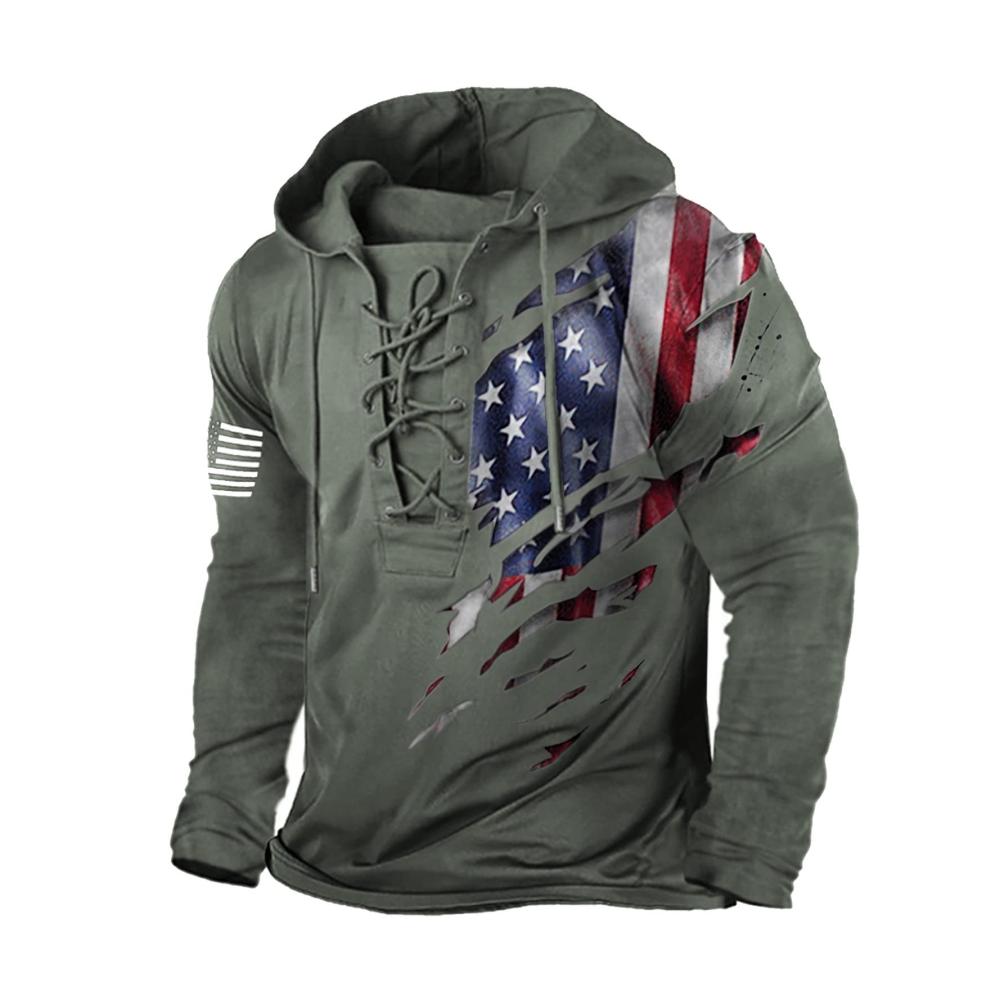 02armeegrün Kapuzenpullover für Herren