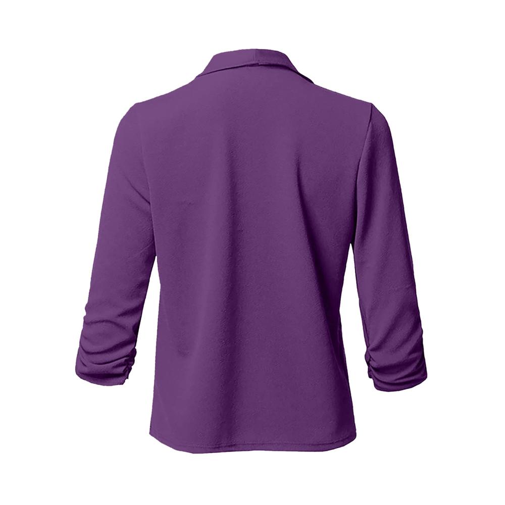 01-lila Strickjacke Damen Strickmantel