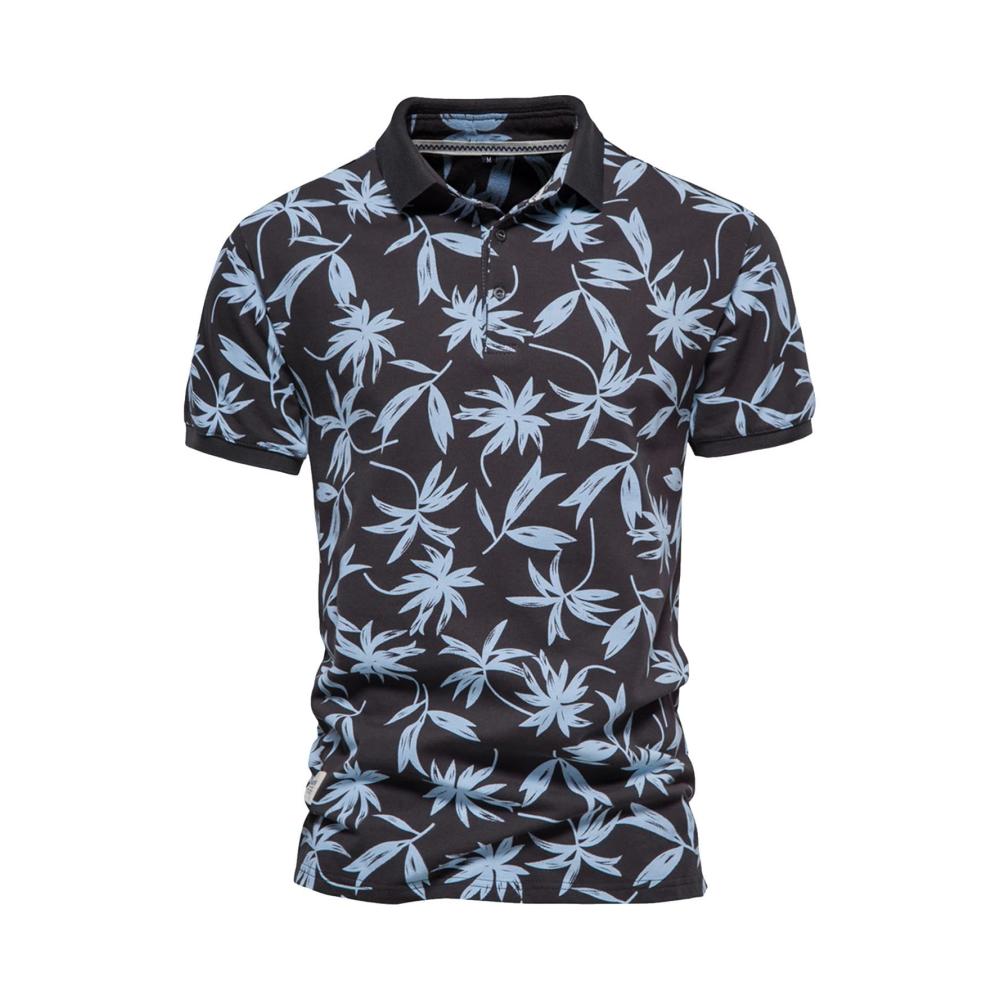 04-dunkelgrau Kurzarm Shirts Herren