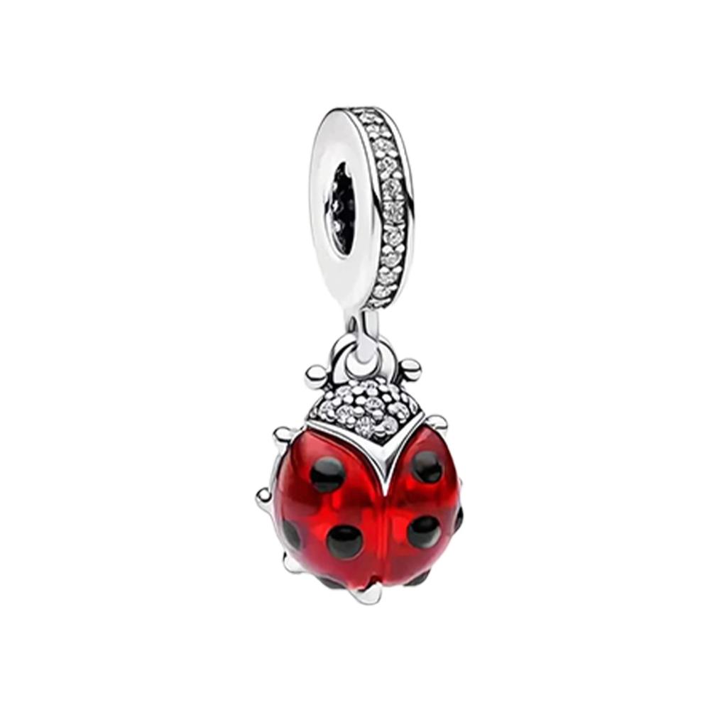 Red Ladybird Dangle Charm