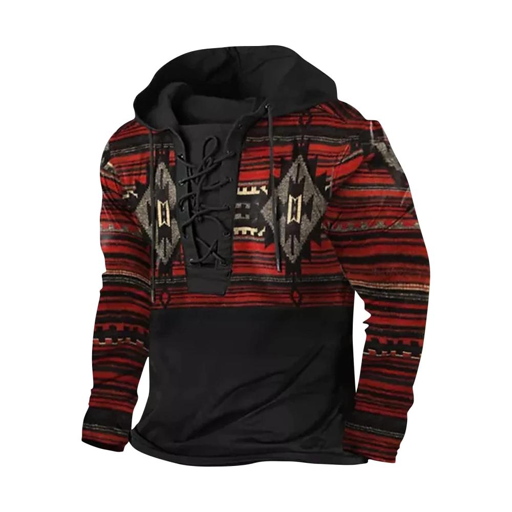 04rot Herren Pullover Strickjacke