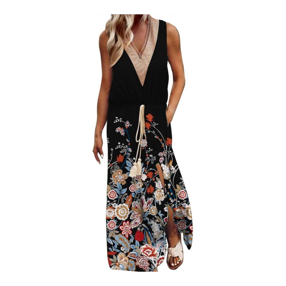 Schwarze Vintage Blumen