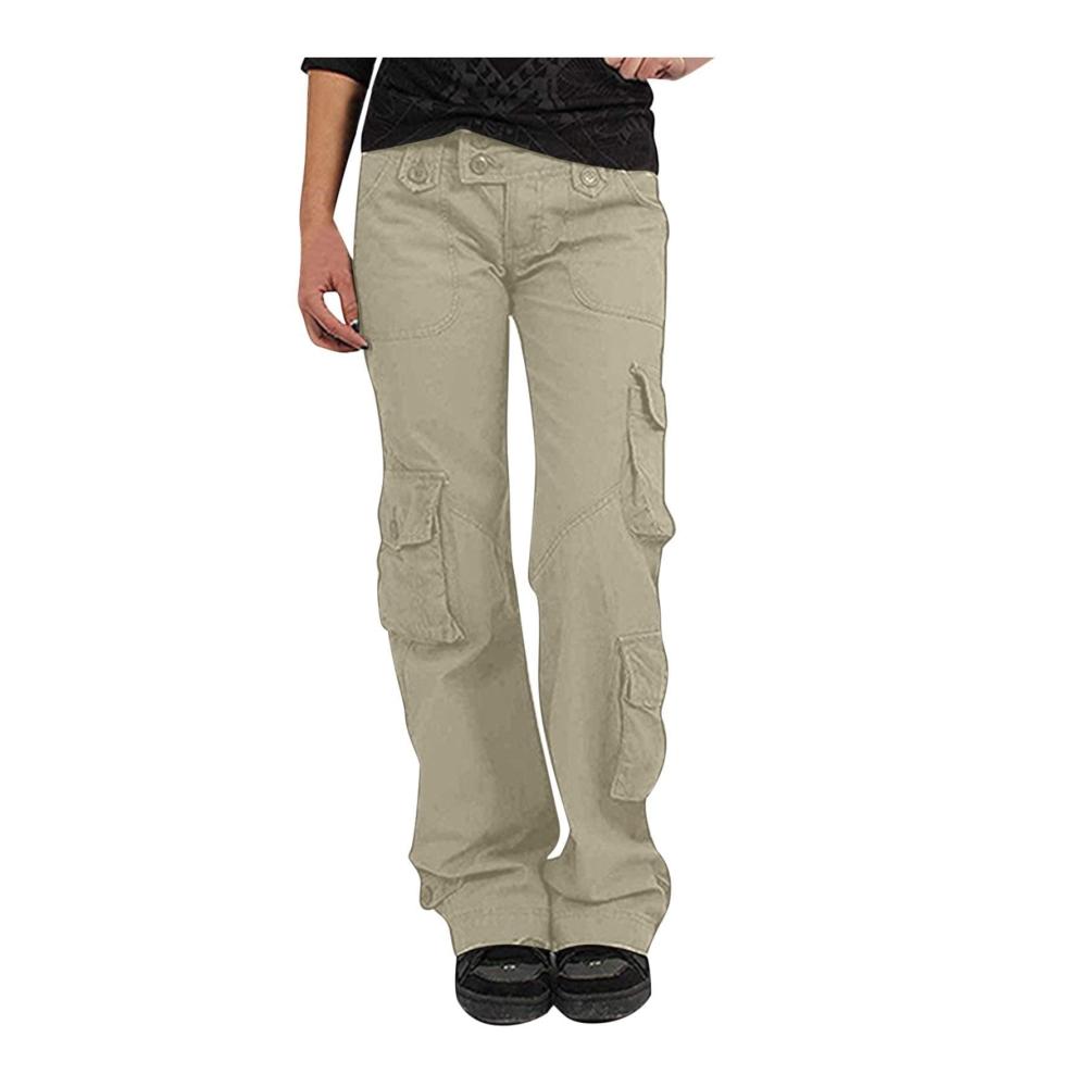 02-beige Sommerhose Damen