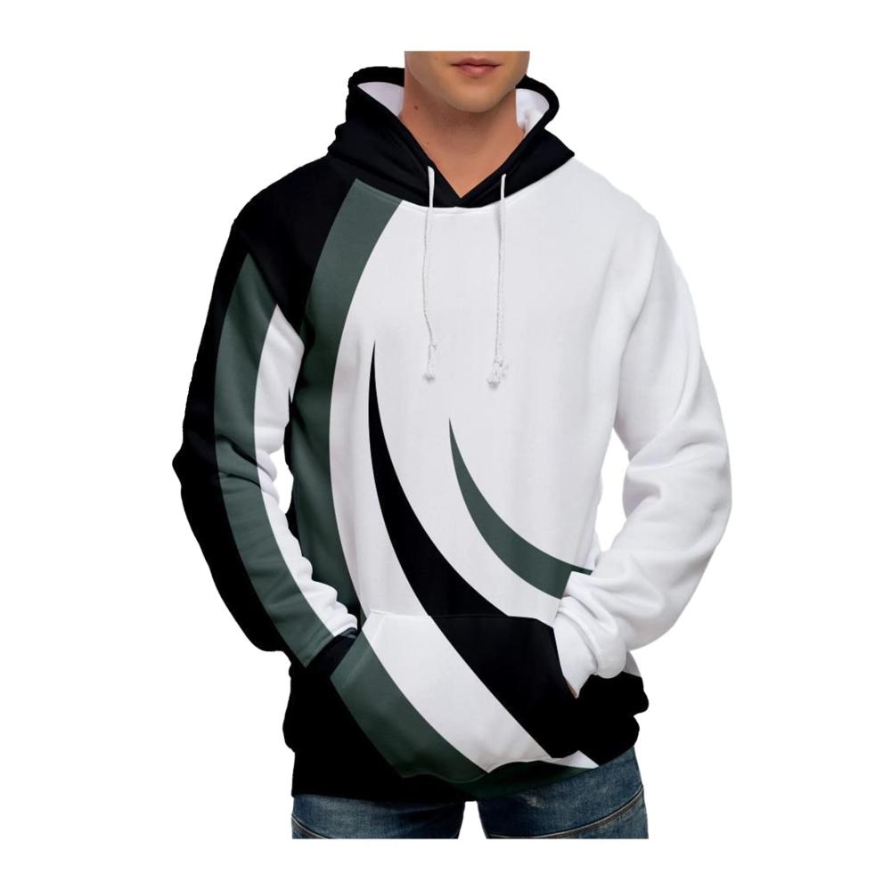 01weiß Hoodie Herren Pullover Sweatshirt
