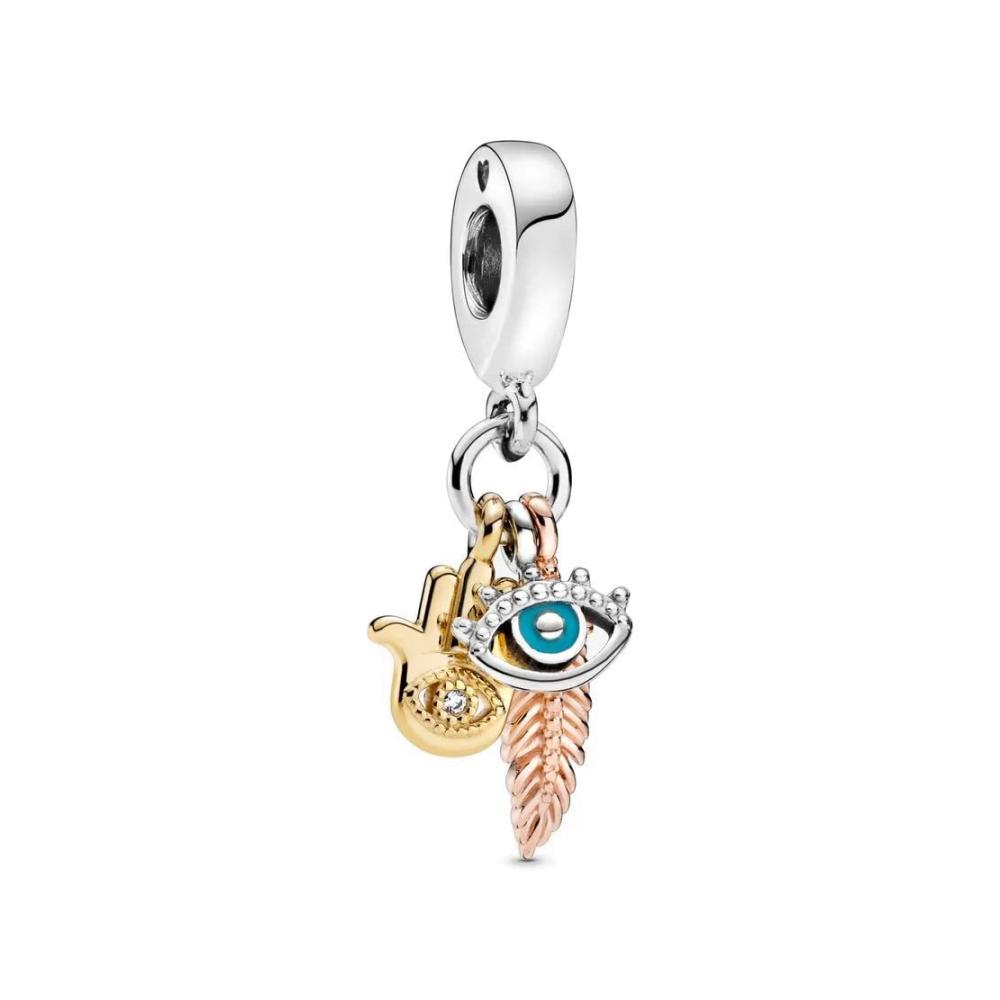 Hamsa, All-Seeing Eye & Feather