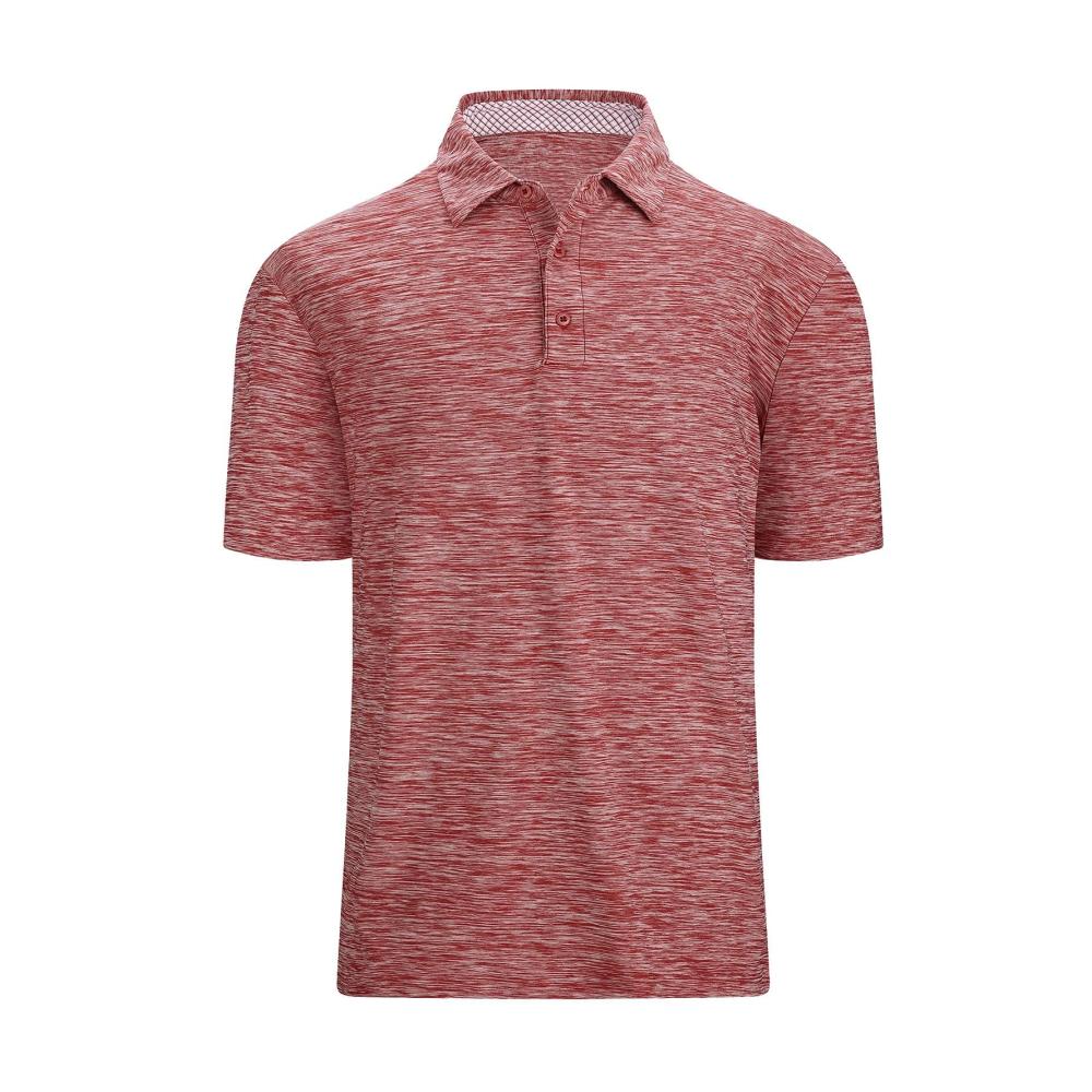 01-rot Kurzarm Shirts Herren