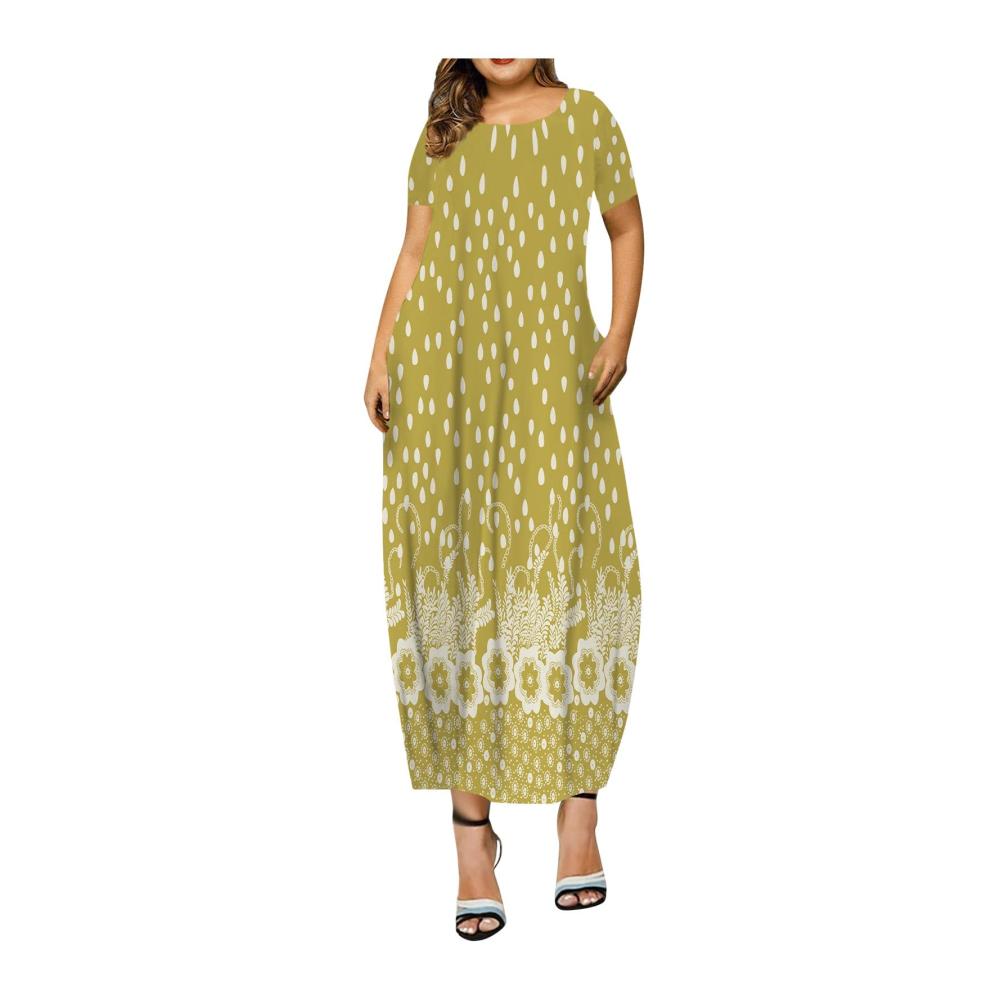 05-gelb Sommerkleid Damen Kurz