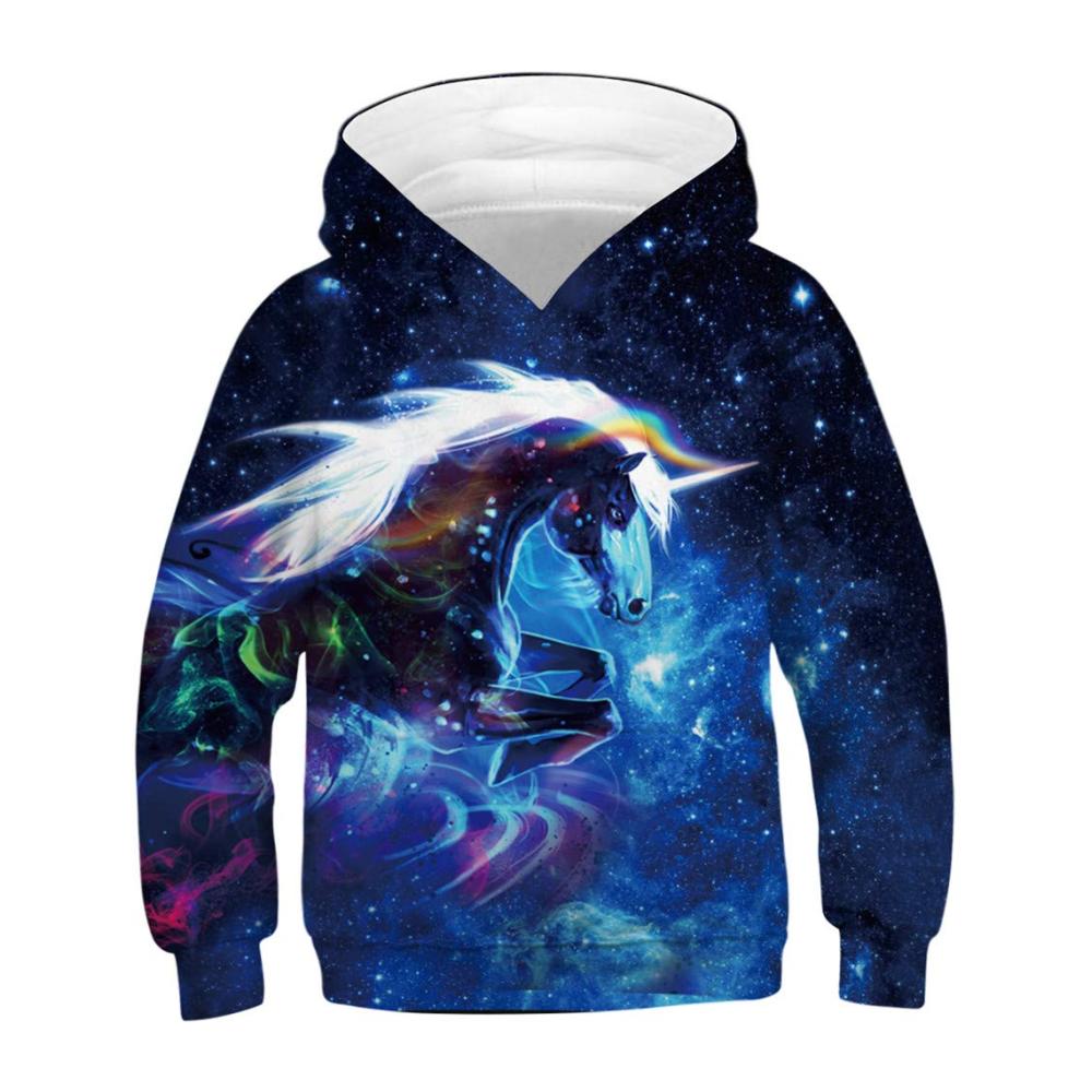 Blau Galaxie Einhorn