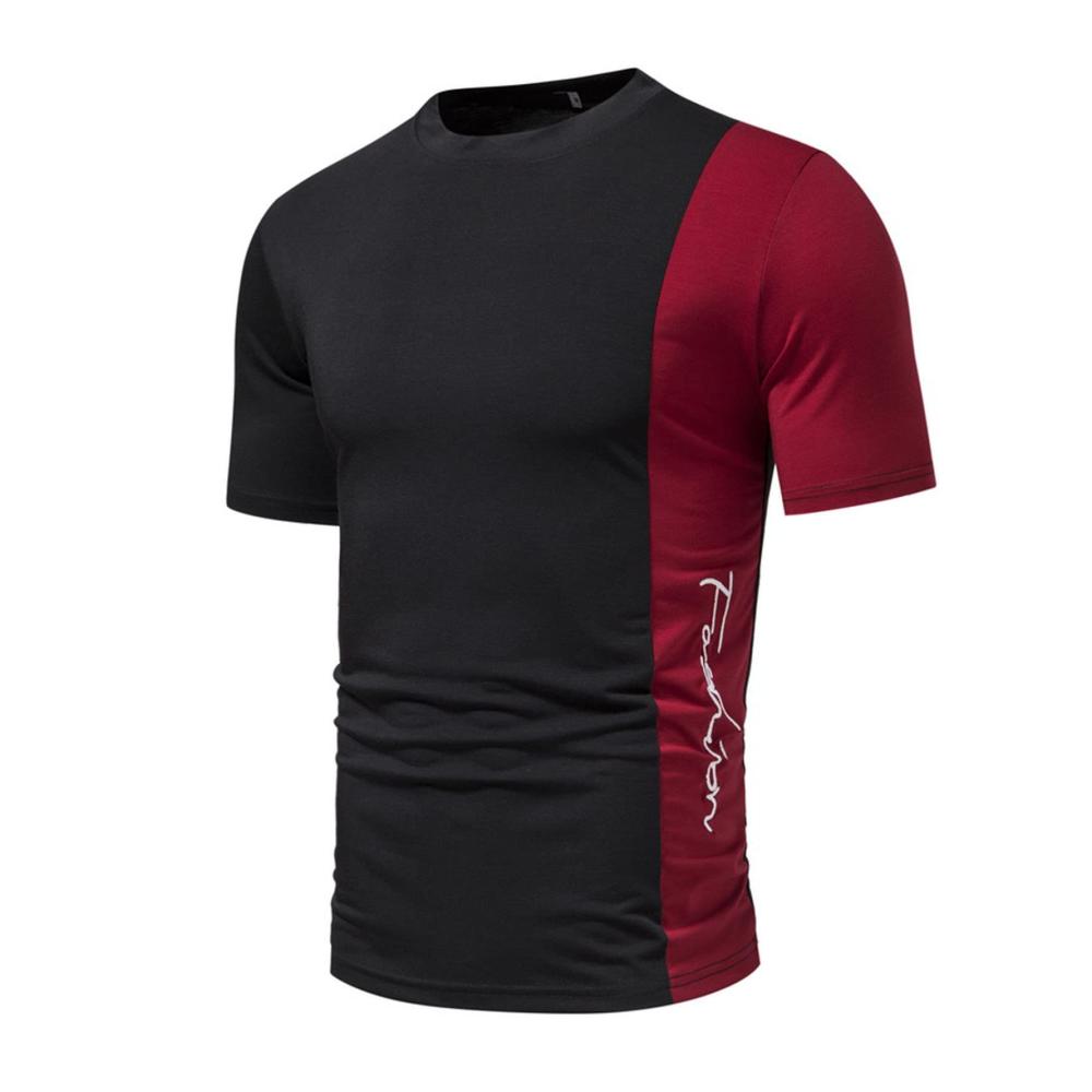 03-rot Kurzarm Shirts Herren