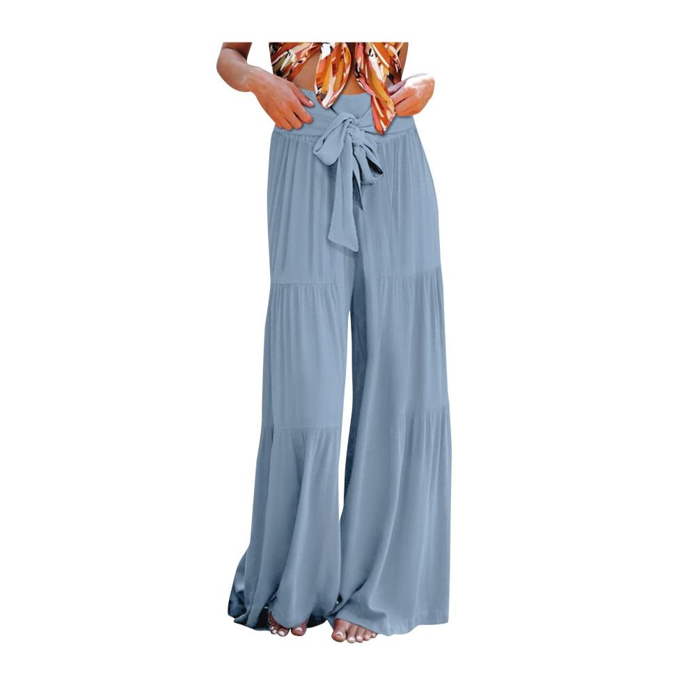 02-himmelblau Hosen Damen Sommer