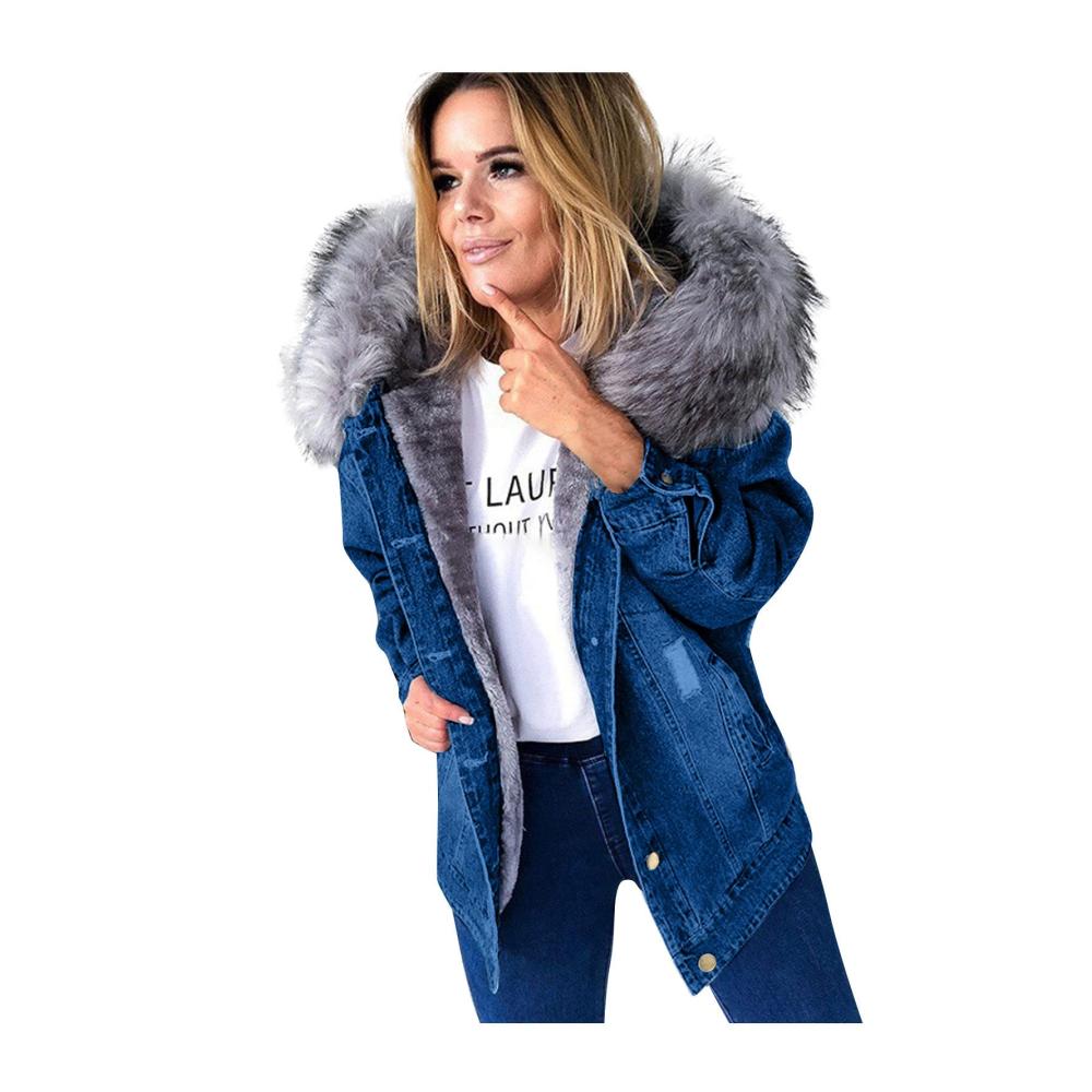 01-dunkelblau Winter Damen Mantel