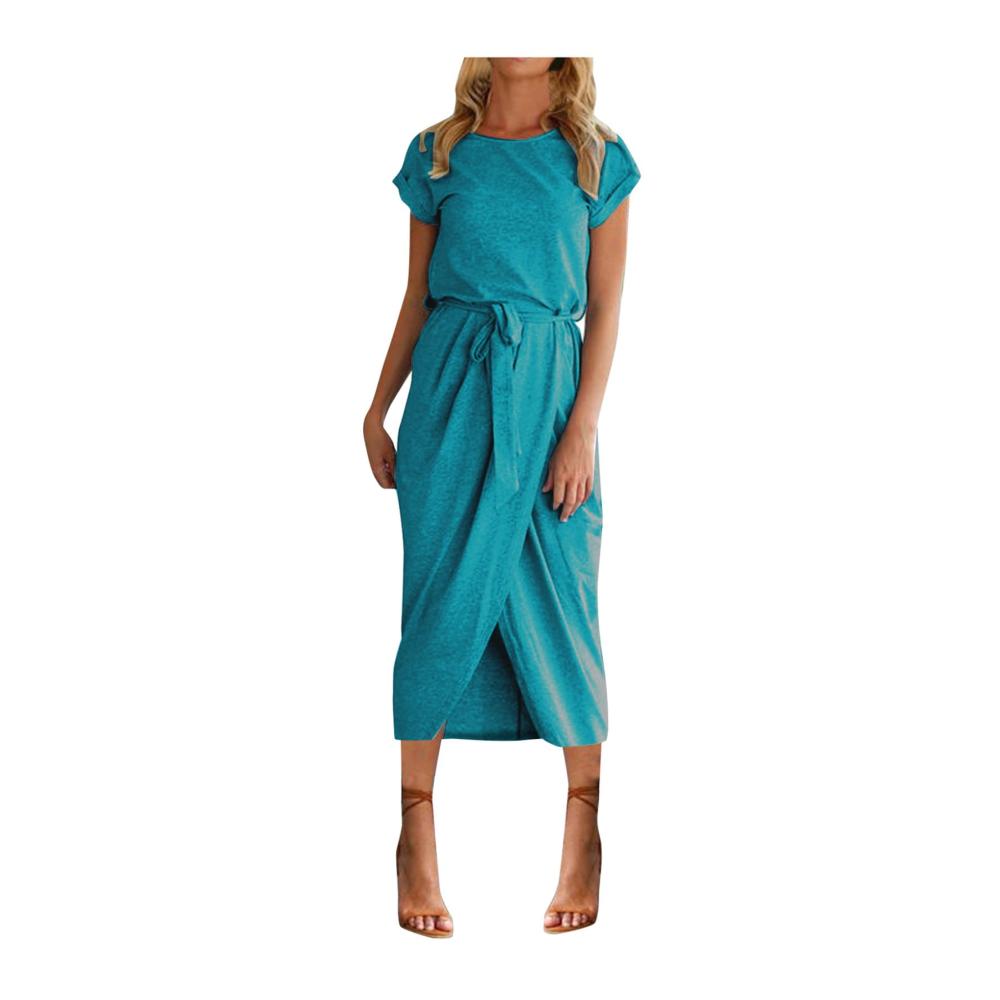 03-cyan Sommerkleid Damen